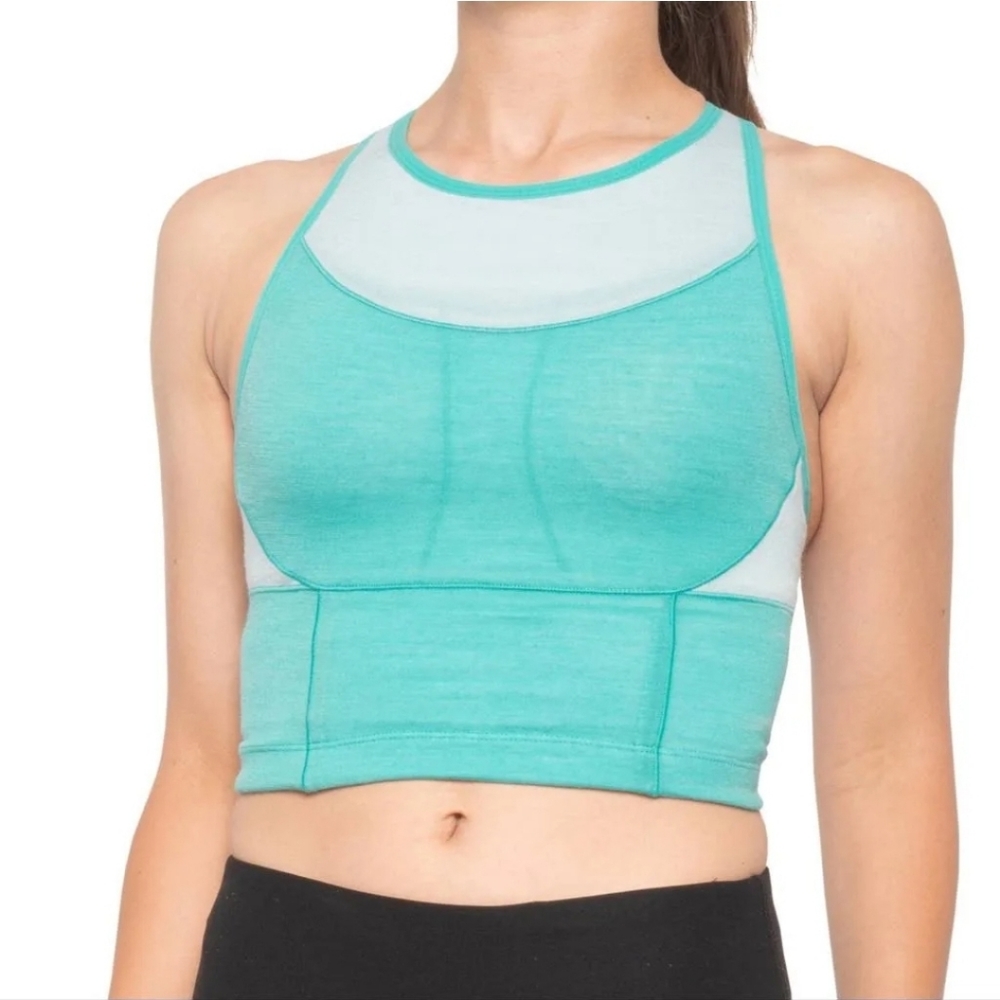 Icebreaker Women's Meld Long Sports Bra - Blue XS